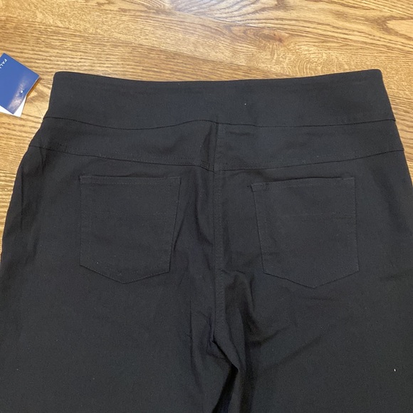 NWT Womens Falls Creek black tech stretch pant low rise bootcut ankle plus size - Picture 6 of 8